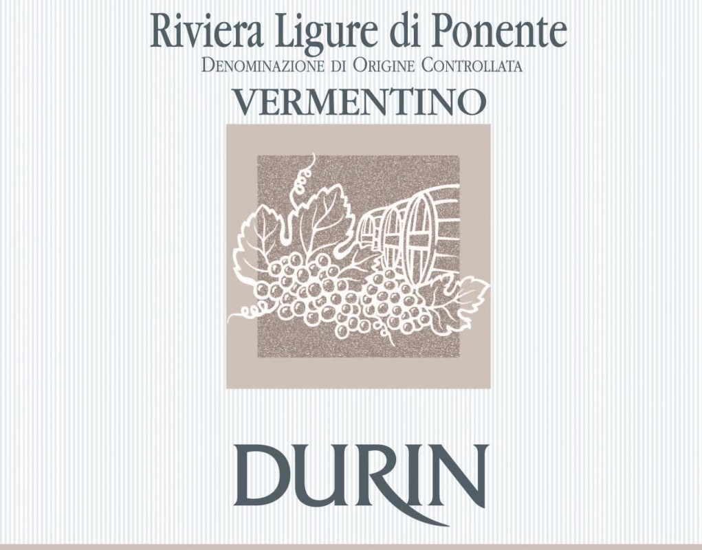 Durin Riviera Ligure di Ponente Vermentino 2008 Front Label