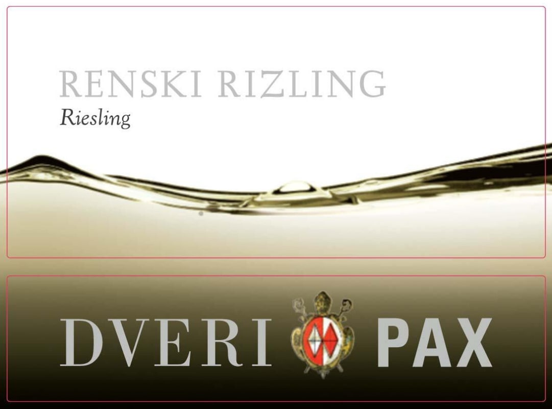 Dveri Pax Renski Rizling 2012 Front Label