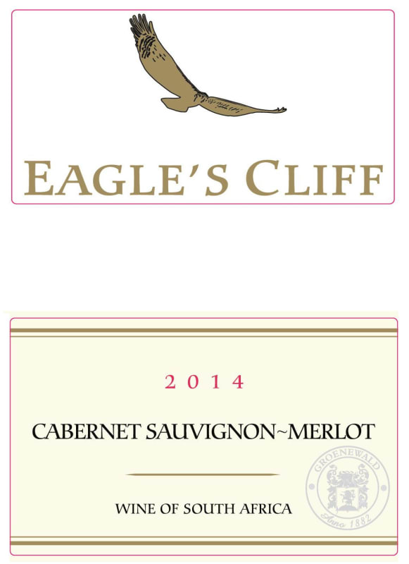 Eagle's Cliff Merlot Cabernet Sauvignon 2014 Front Label