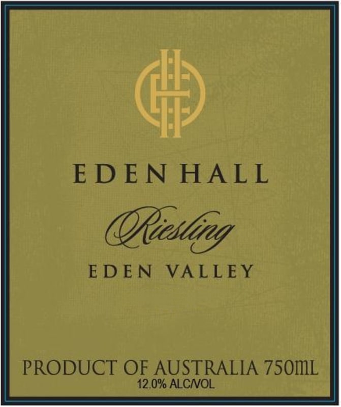 Eden Hall Wines Riesling 2010 Front Label