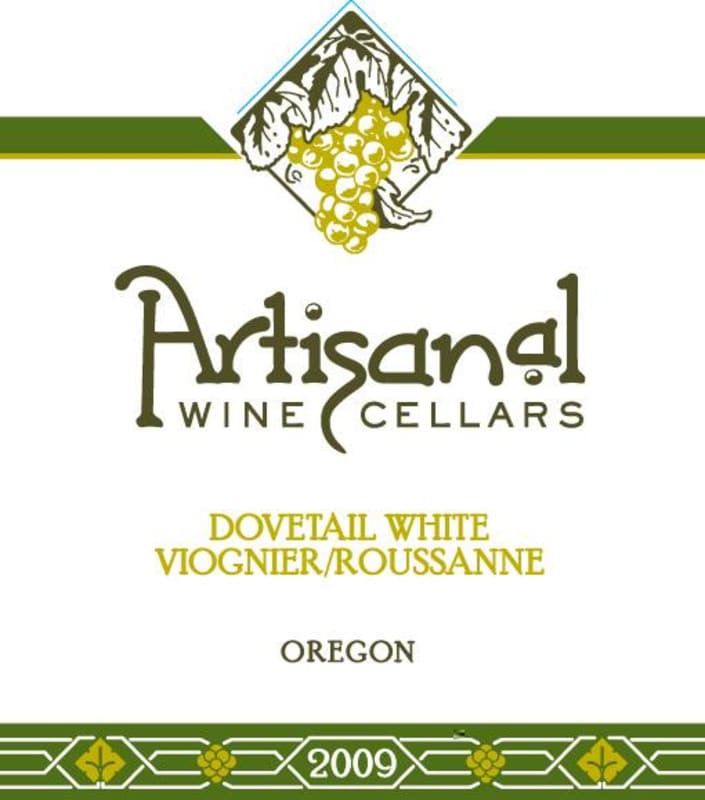 Artisinal Wine Cellars Dovetail White 2009 Front Label