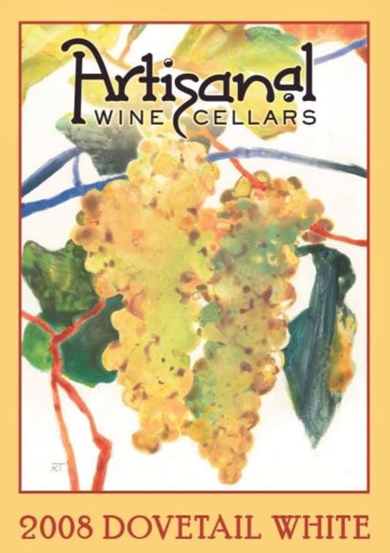 Artisinal Wine Cellars Dovetail White 2008 Front Label