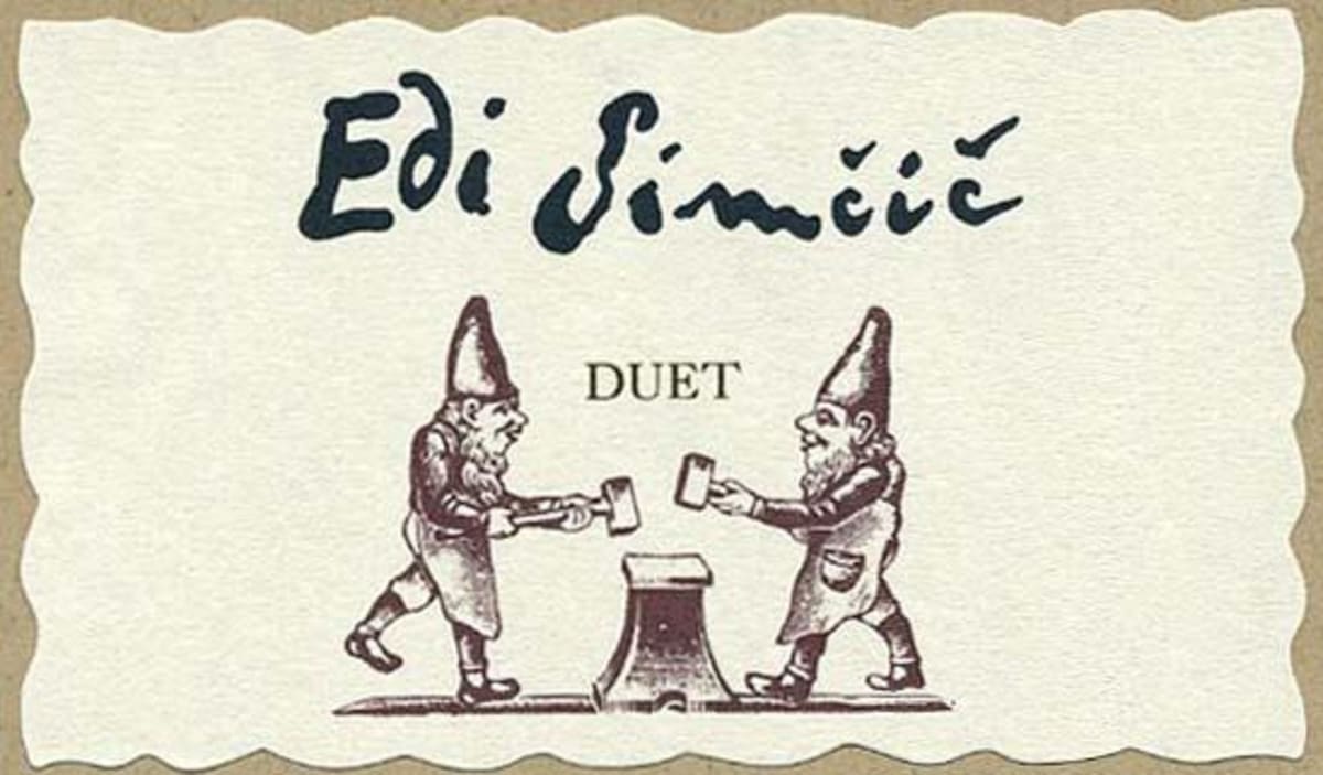 Edi Simcic Duet 2008 Front Label