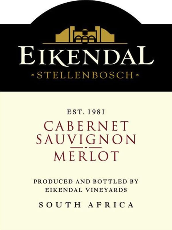Eikendal Cabernet Sauvignon Merlot 2010 Front Label