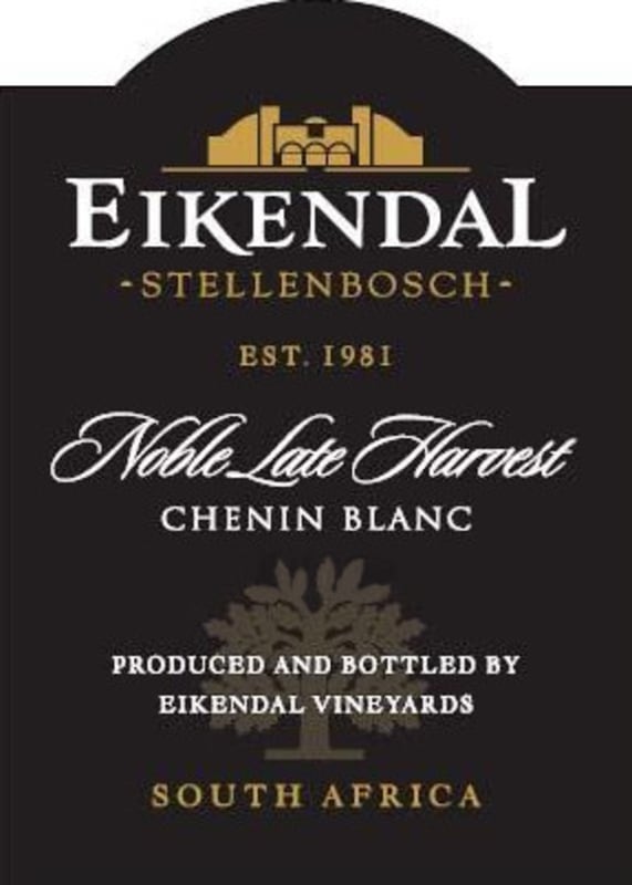 Eikendal Noble Late Harvest 2007 Front Label