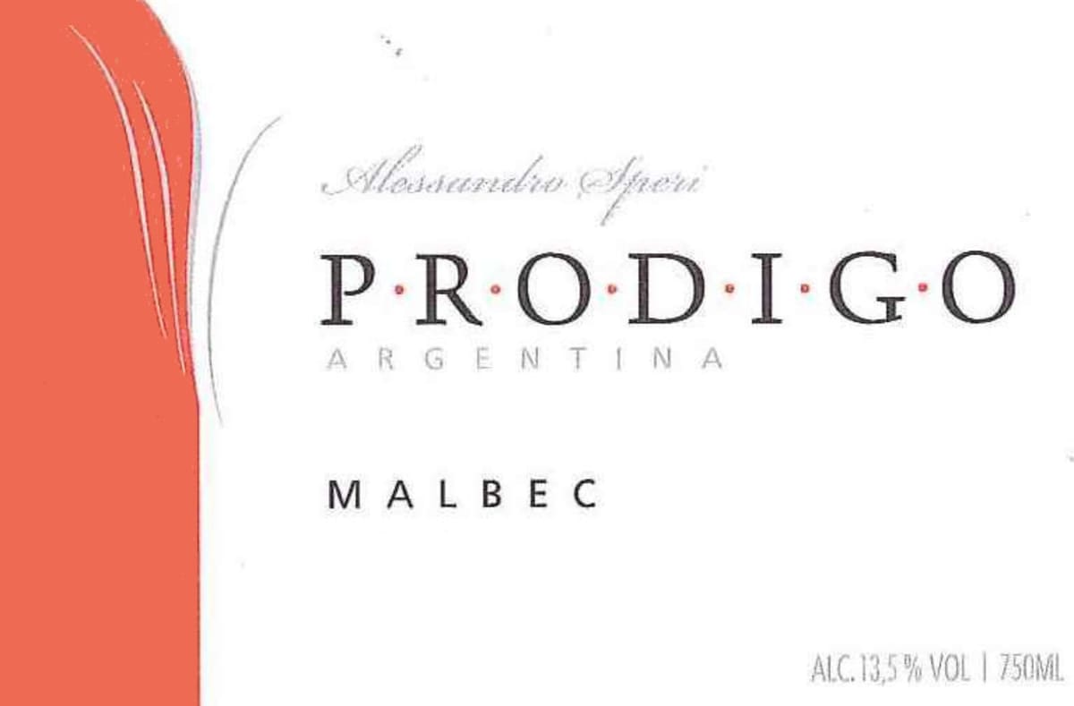 El Hijo Prodigo Malbec 2013 Front Label