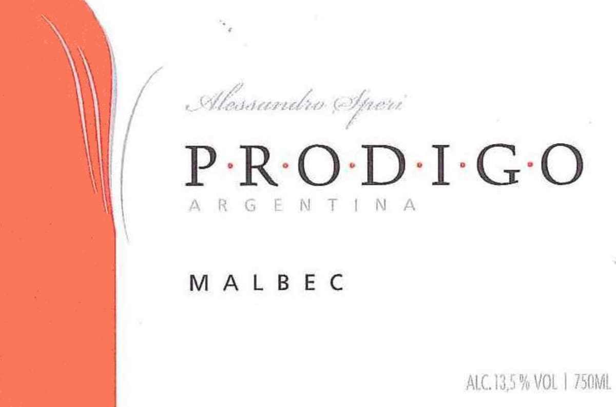 El Hijo Prodigo Malbec 2010 Front Label