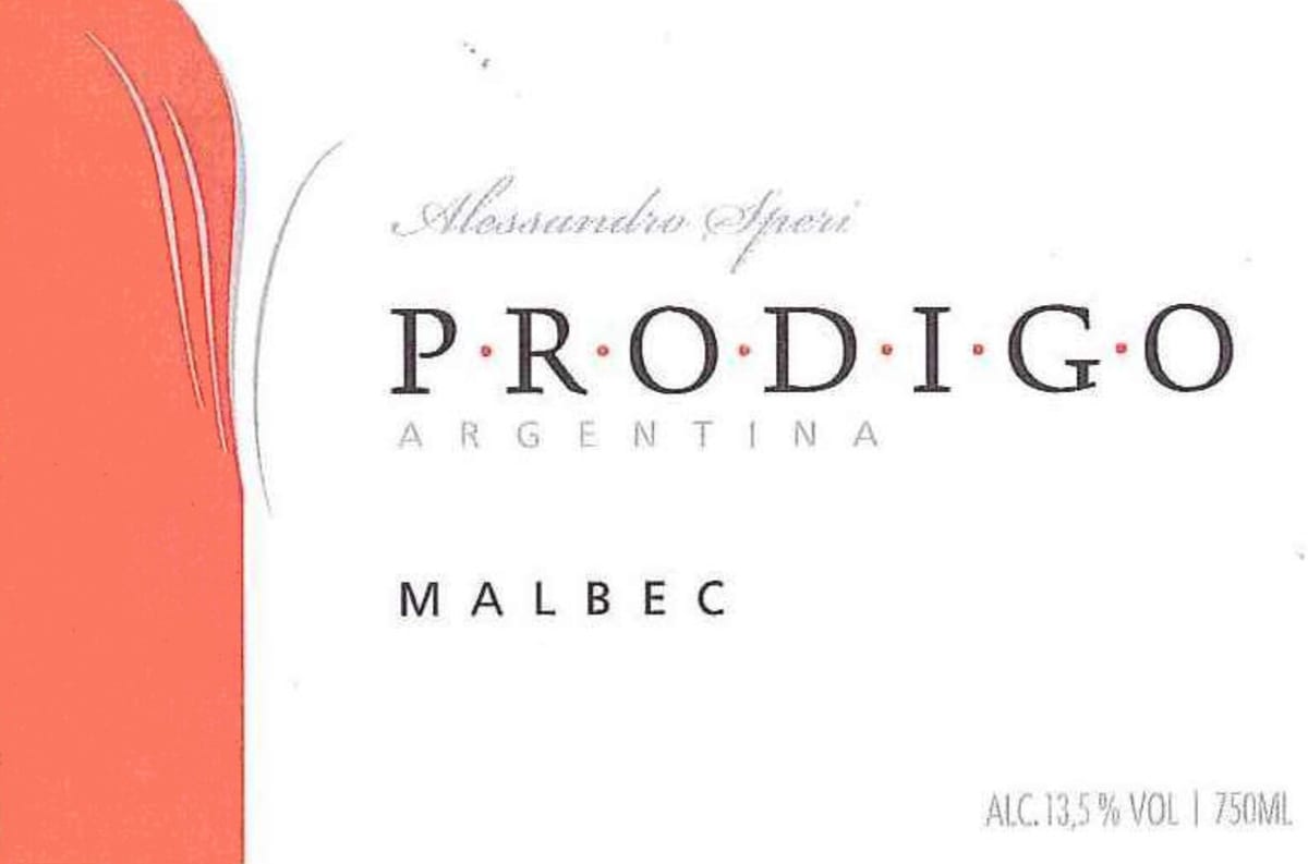 El Hijo Prodigo Malbec 2007 Front Label