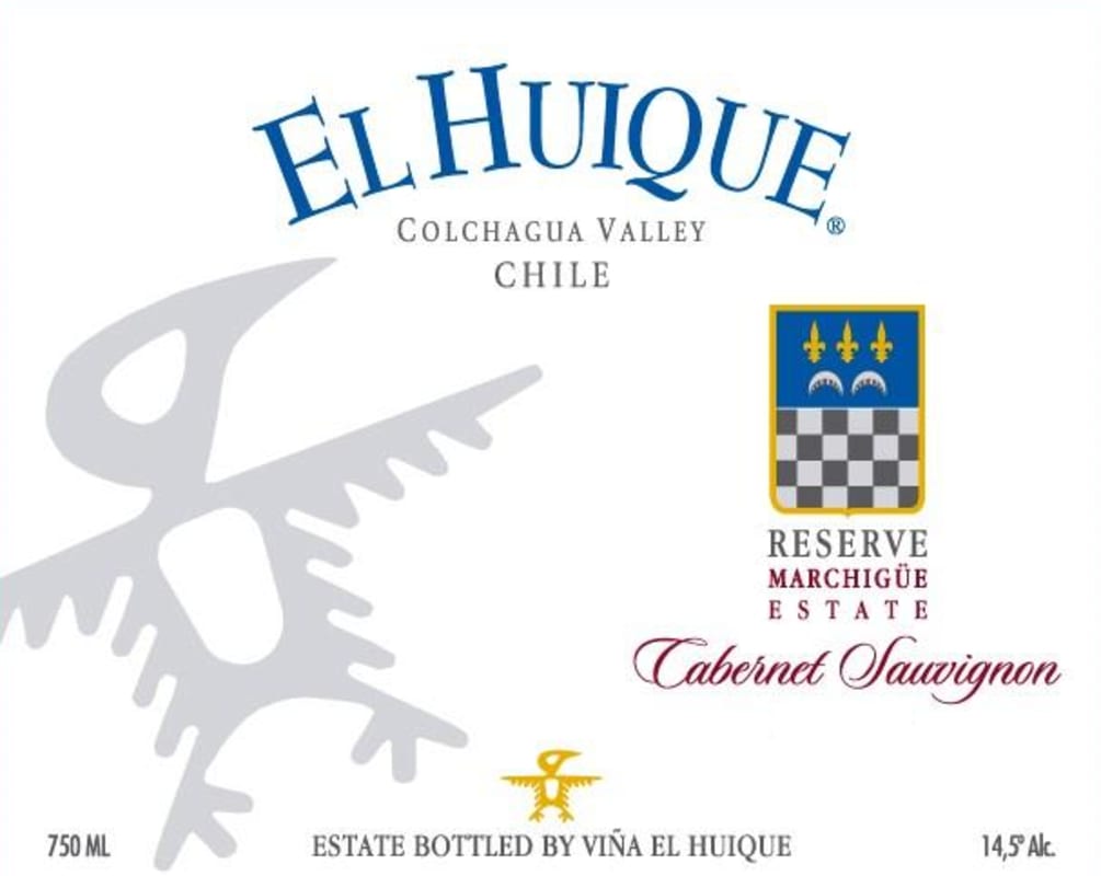 El Huique Marchigue Estate Reserve Cabernet Sauvignon 2012 Front Label