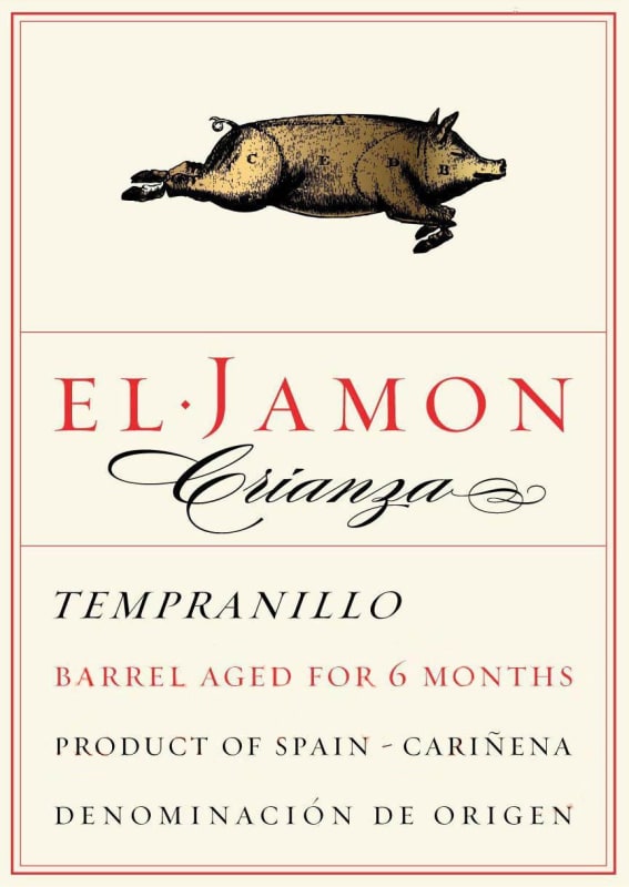 El Jamon Crianza Tempranillo 2012 Front Label