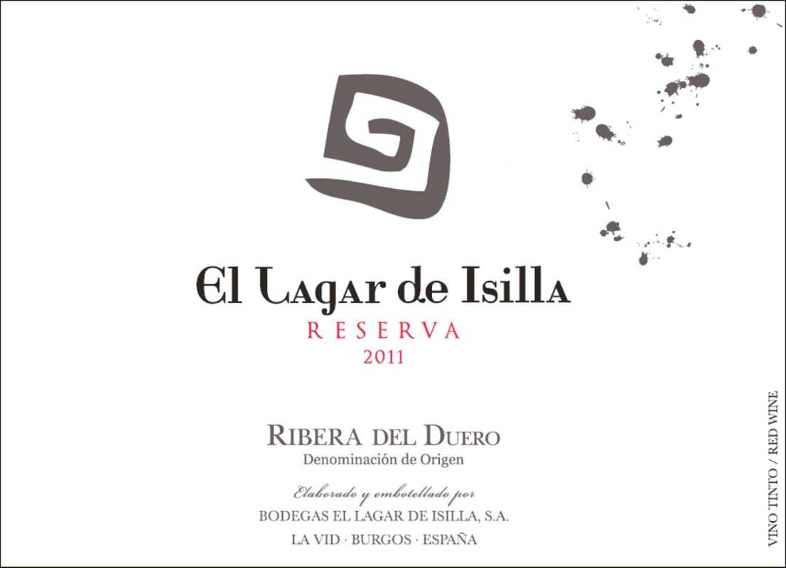 El Lagar de Isilla Reserva 2011 Front Label