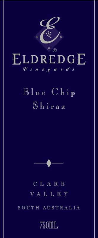 Eldredge Vineyards Blue Chip Shiraz 2008 Front Label