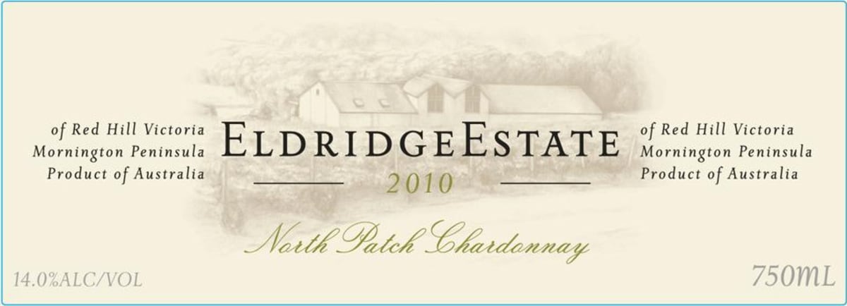 Eldridge Estate North Patch Chardonnay 2010 Front Label