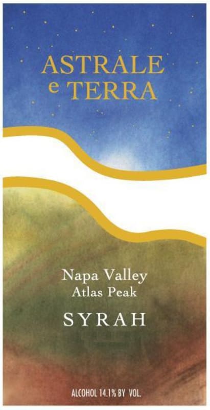Astrale e Terra Syrah 2004 Front Label
