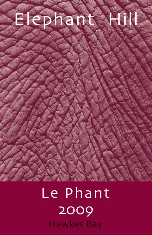 Elephant Hill Le Phant 2009 Front Label
