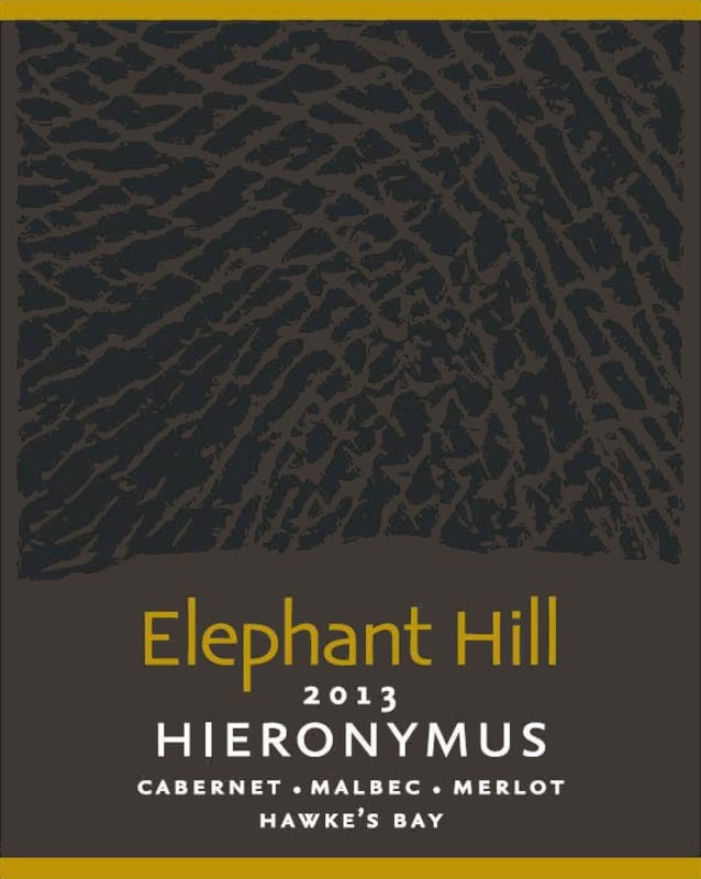 Elephant Hill Hieronymus 2013 Front Label