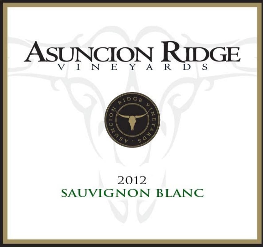 Asuncion Ridge Vineyards Sauvignon Blanc 2012 Front Label