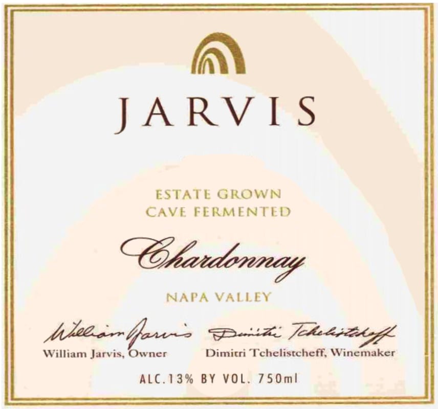 Jarvis Estate Grown Cave Fermented Chardonnay 2004 Front Label