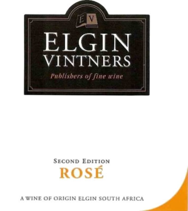 Elgin Vintners Rose 2015 Front Label
