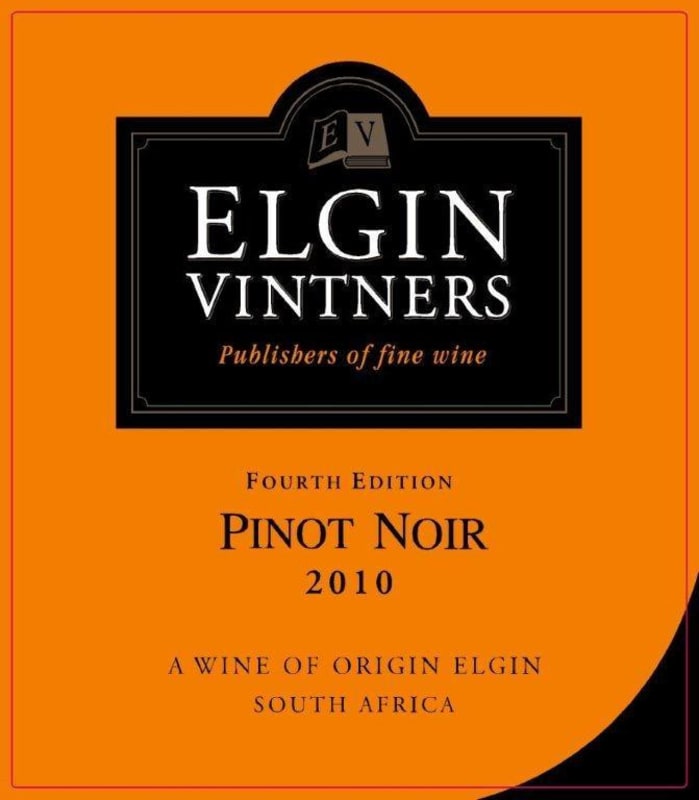 Elgin Vintners Pinot Noir 2010 Front Label