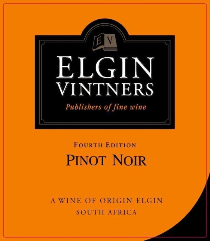 Elgin Vintners Pinot Noir 2012 Front Label
