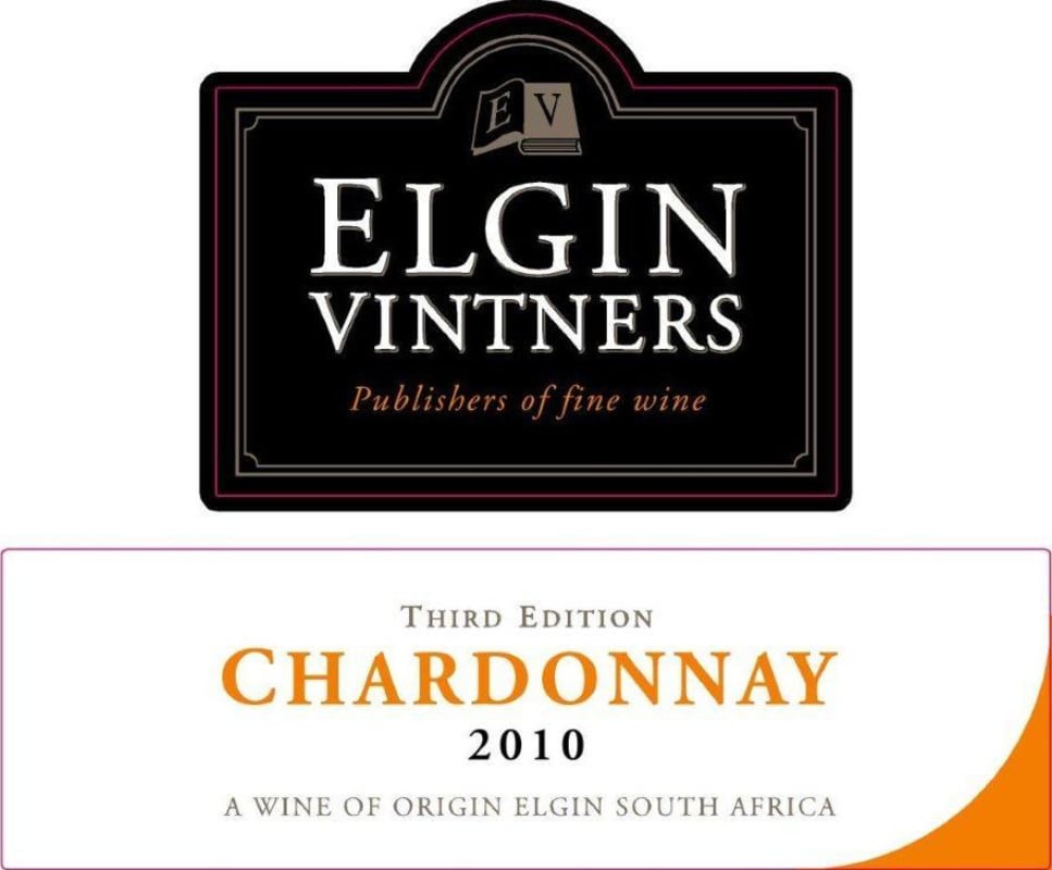 Elgin Vintners Chardonnay 2010 Front Label