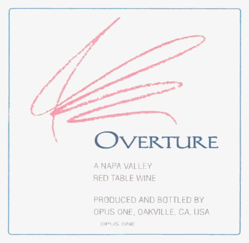 Opus One Overture 2006 Front Label