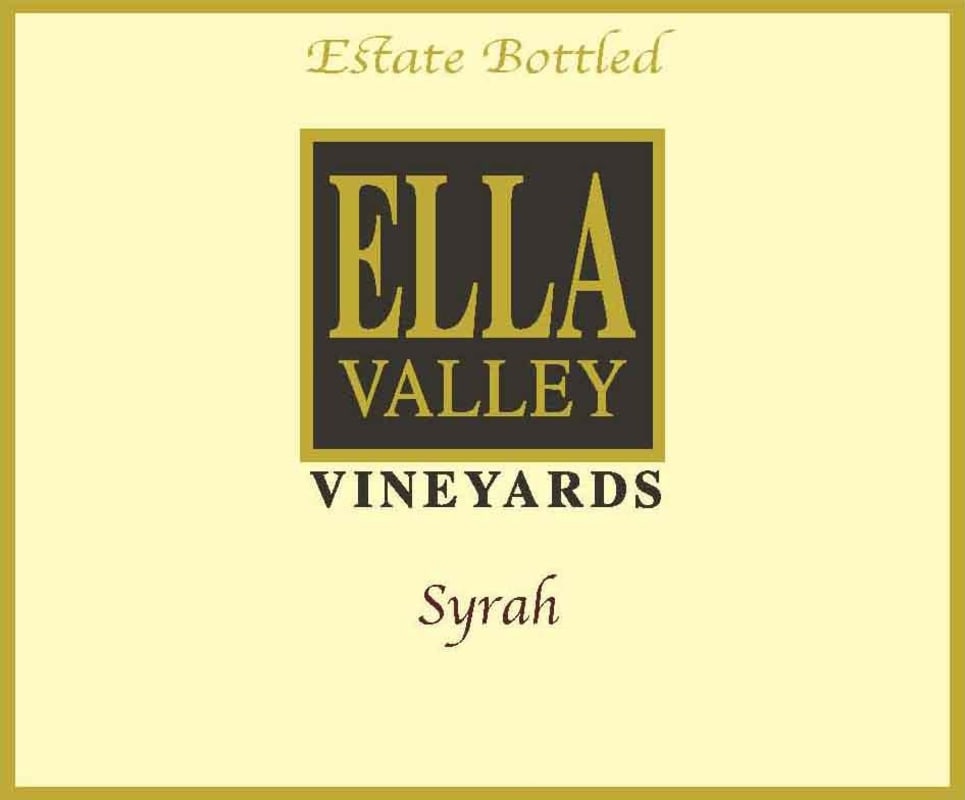 Ella Valley Syrah 2011 Front Label