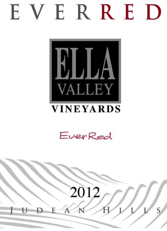 Ella Valley Ever Red 2012 Front Label