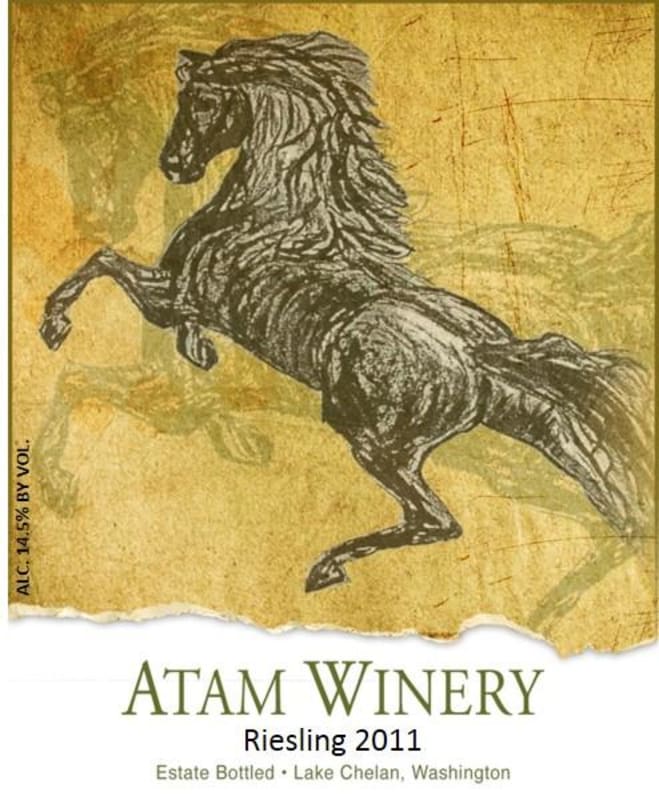 Atam Winery LLC Riesling 2011 Front Label