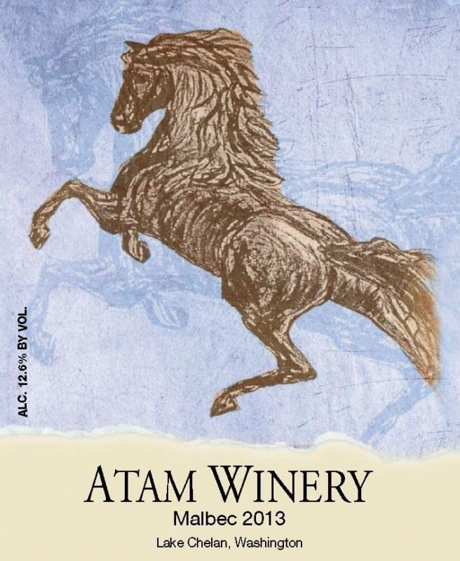 Atam Winery LLC Malbec 2013 Front Label