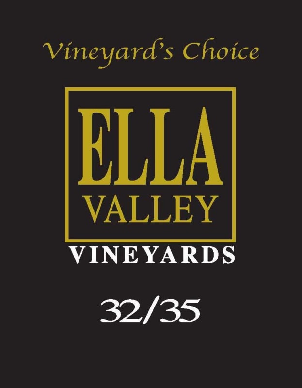 Ella Valley Choice 32/35 2012 Front Label