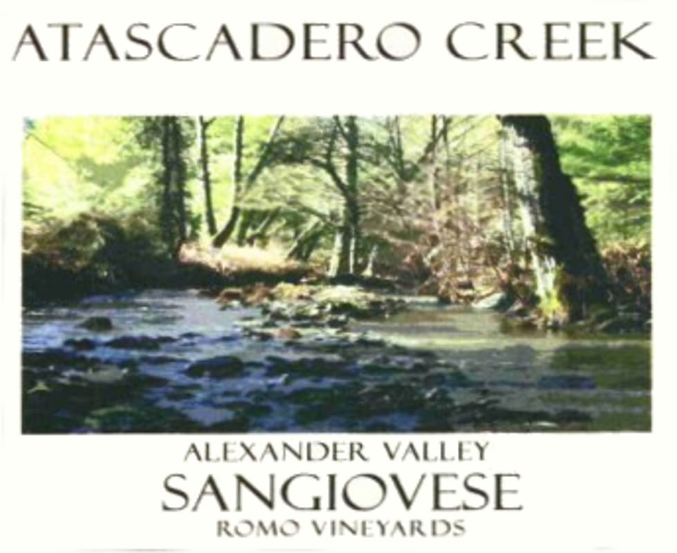 Atascadero Creek Winery Sangiovese 2008 Front Label
