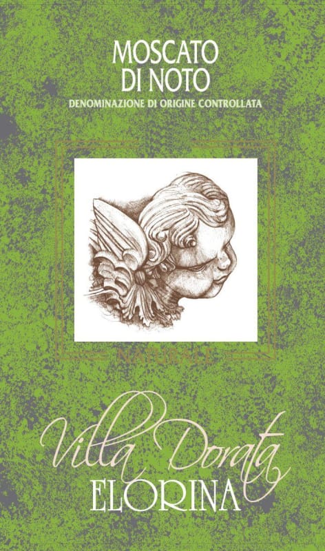 Elorina Villa Dorata Moscato di Noto Naturale 2009 Front Label