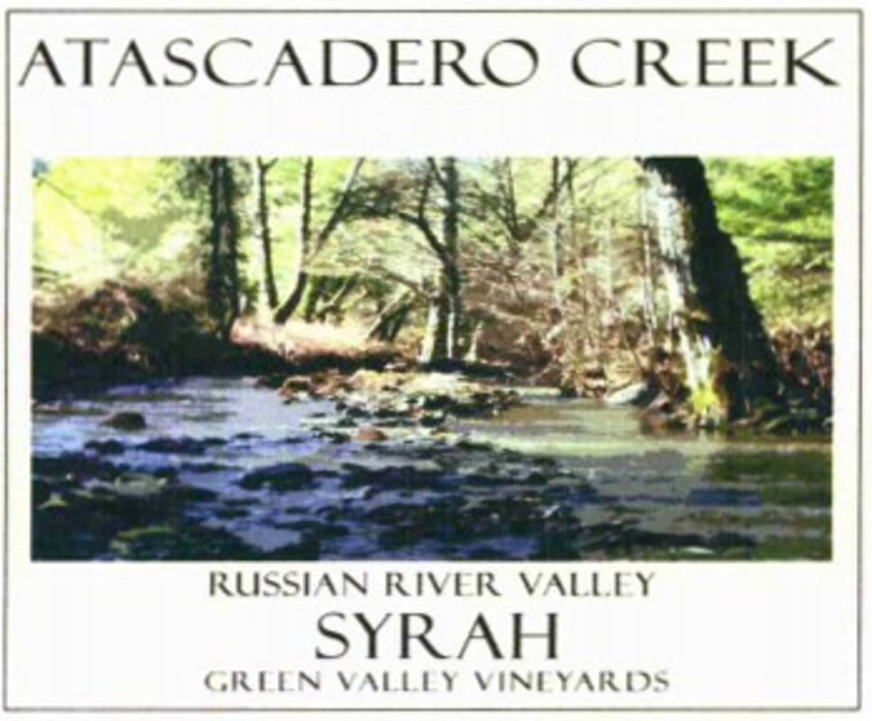 Atascadero Creek Winery Syrah 2008 Front Label