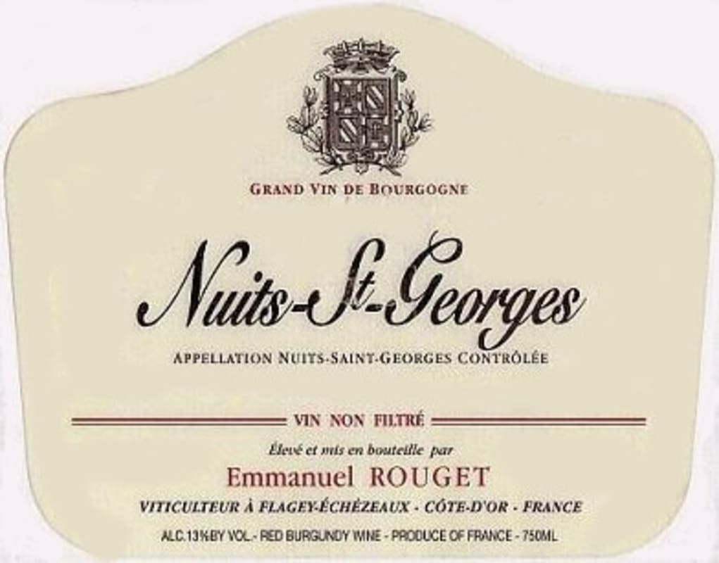Emmanuel Rouget Nuits-St-Georges 2010 Front Label
