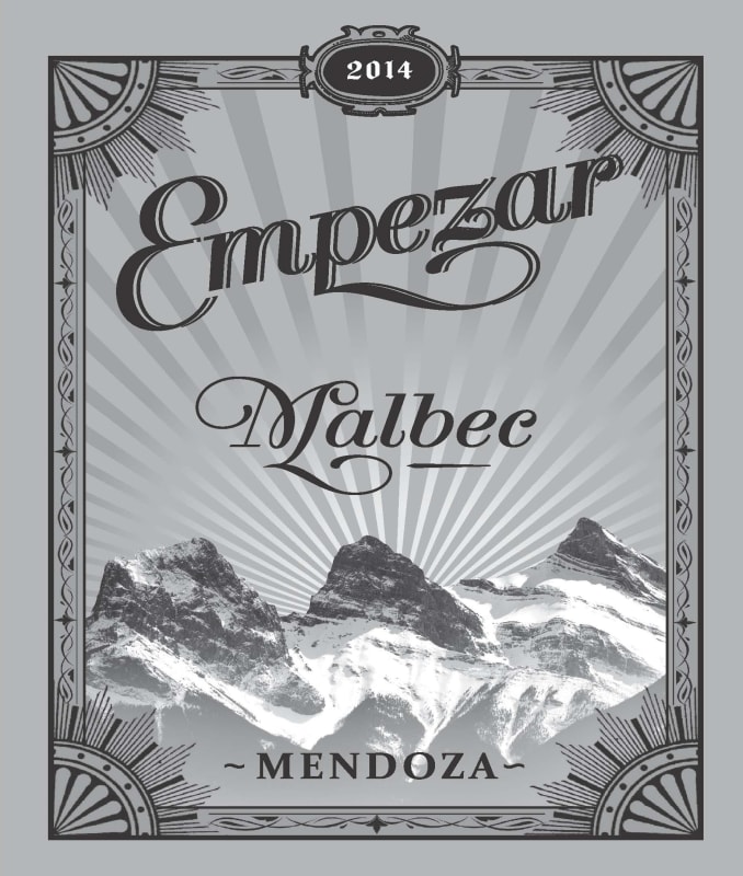 Empezar Malbec 2014 Front Label