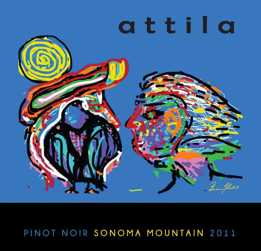 Atsina Cellars Attila Pinot Noir 2011 Front Label