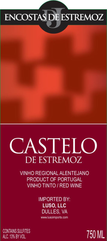 Encostas de Estremoz Castelo de Estremoz 2013 Front Label
