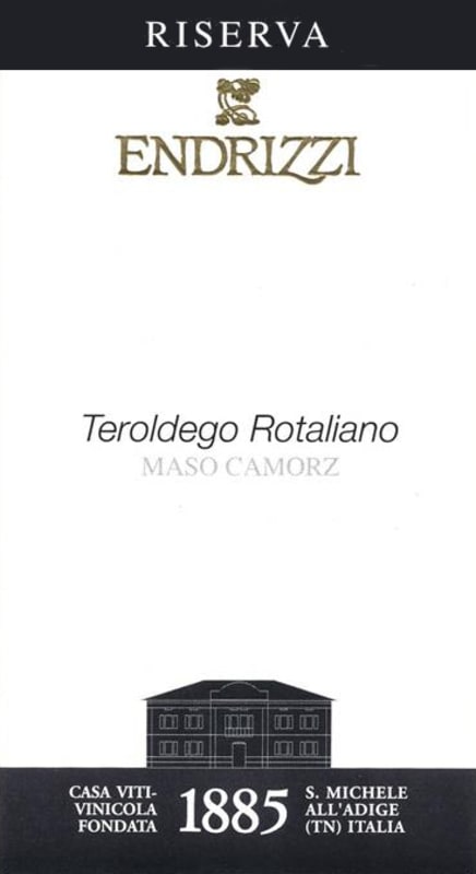 Endrizzi Rotaliano Riserva Superiore Teroldego 2009 Front Label