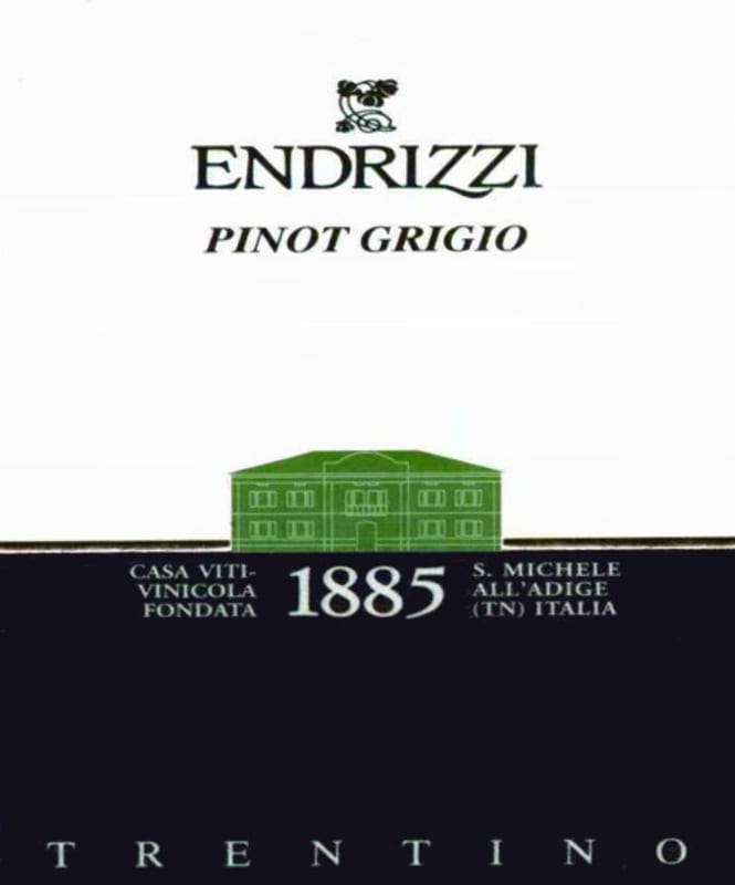 Endrizzi Trentino Pinot Grigio 2006 Front Label