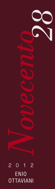Enio Ottaviani Rubicone Novecento 28 Sangiovese Cabernet 2012 Front Label