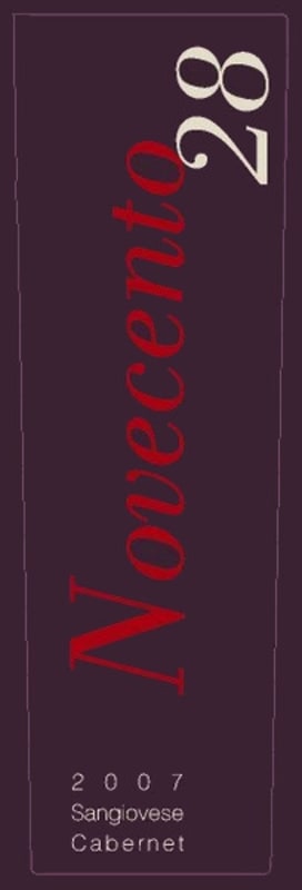 Enio Ottaviani Rubicone Novecento 28 Sangiovese Cabernet 2007 Front Label