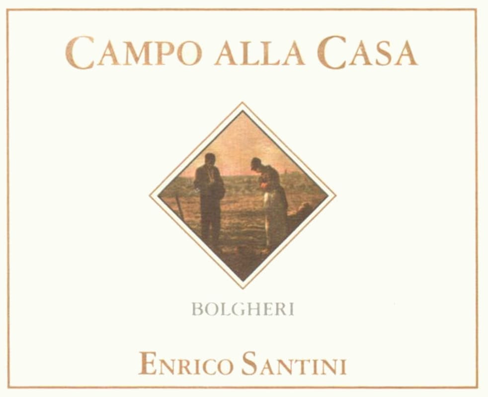 Enrico Santini Bolgheri Campo Alla Casa Bianco 2013 Front Label