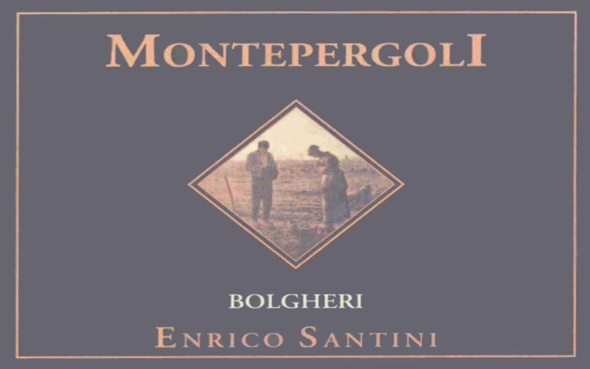 Enrico Santini Bolgheri Montepergoli Rosso 2008 Front Label