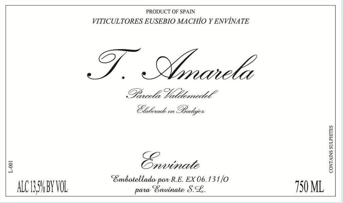 Envinate Parcela Valdemedel T. Amarela 2013 Front Label