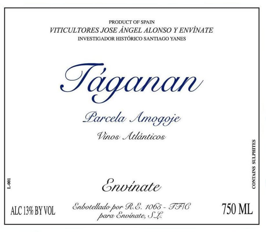 Envinate Taganan Parcela Amogoje Blanco 2014 Front Label