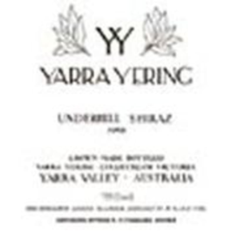 Yarra Yering Underhill Shiraz 1998 Front Label