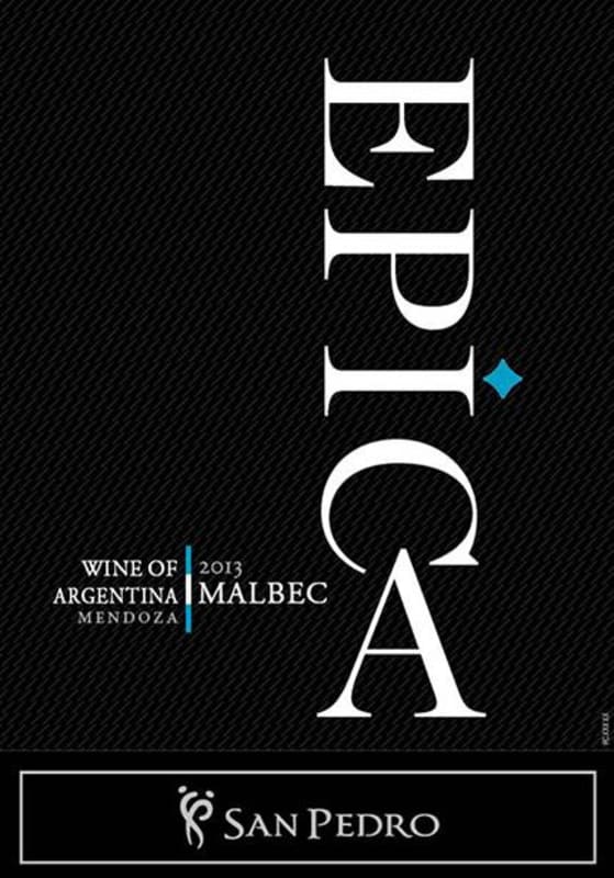 Epica Wines Vina San Pedro Malbec 2013 Front Label
