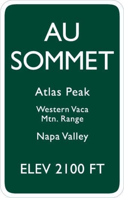 Au Sommet Winery Cabernet Sauvignon 2012 Front Label